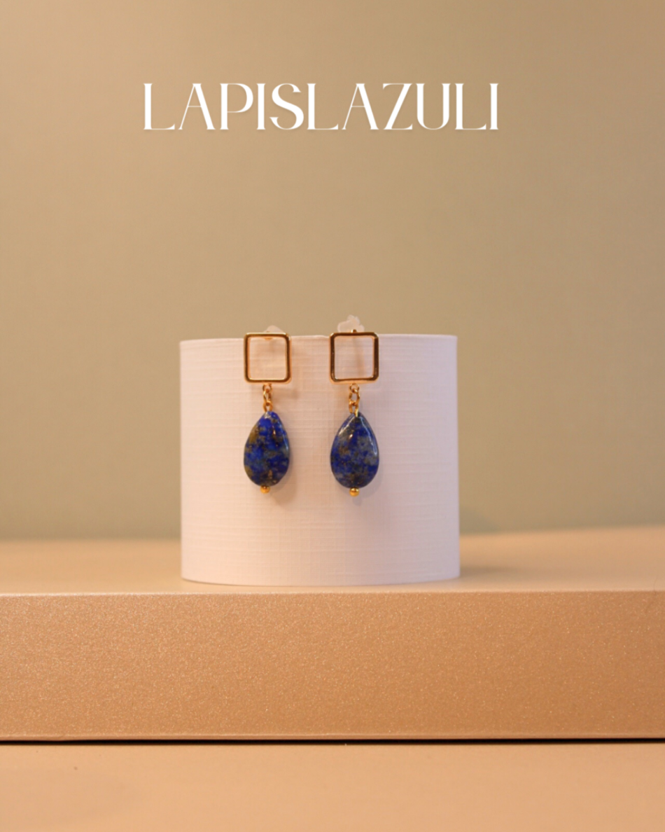Lapislázuli gota & base cuadrada