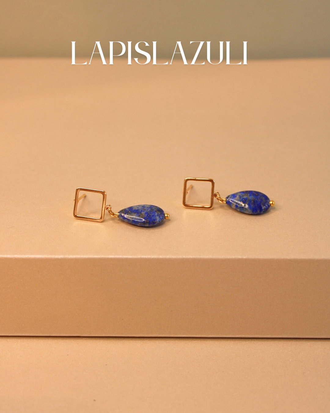 Lapislázuli gota & base cuadrada