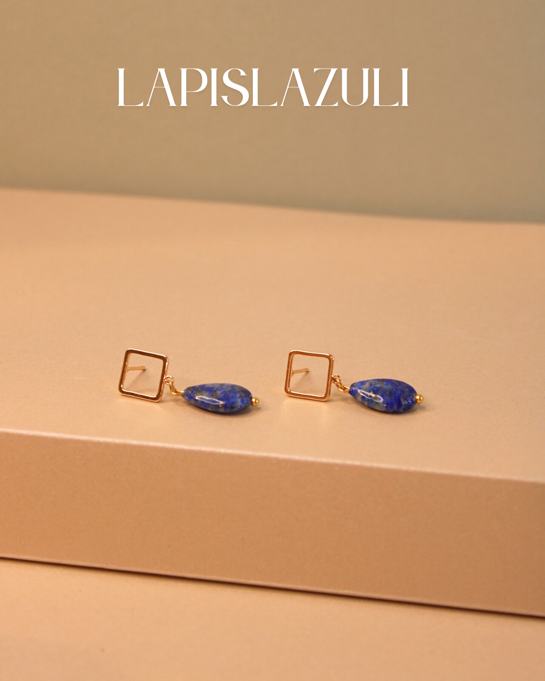 Lapislázuli gota & base cuadrada