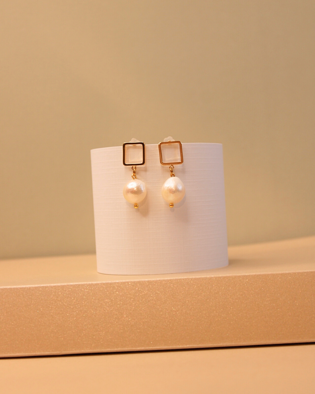 Perla Natural & base cuadrada