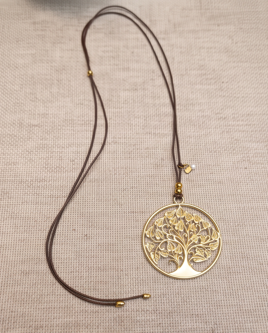 Collar Boho Dije Árbol de la Vida