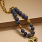 Lapislazuli & dije de Corazón Maxi