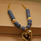 Lapislazuli & dije de Corazón Maxi
