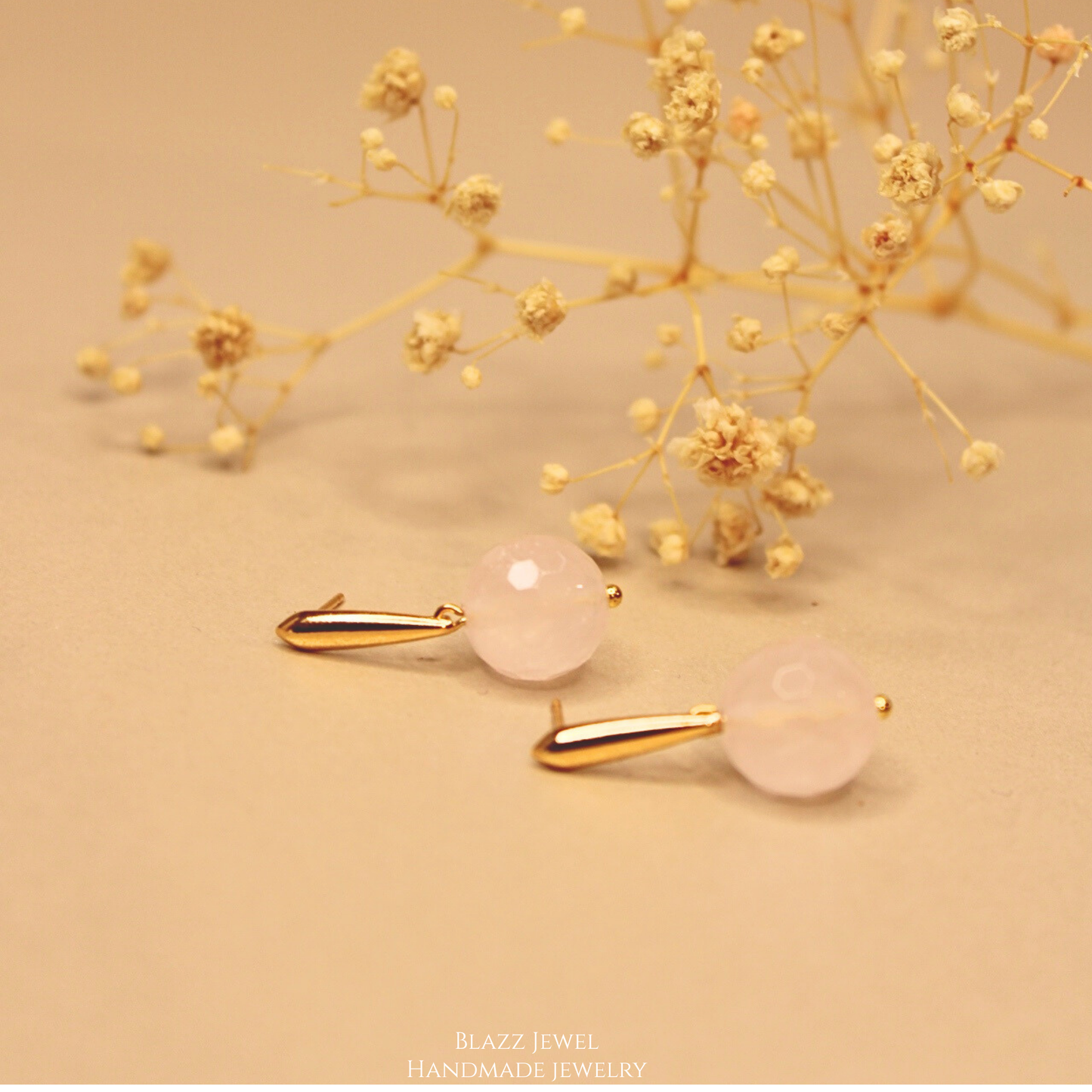 Cuarzo Rosa & Base de palito