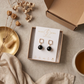 Aretes de Ónix Negro Facetado con Base Cuadrada