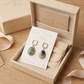 Aretes de Gota de Amazonita Facetada con Base Cuadrada Labrada