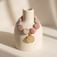 Pulsera de Ópalo Rosado en Cubos con Medalla Romana