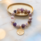 Pulsera de Amatista Facetada con Medalla Romana