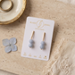 Aretes de Jade Malasia Celeste en Esferas con Base Dorada