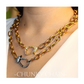 Cadena chunky & cierre micropave