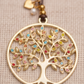 Collar Boho Dije Árbol de la Vida y Zirconias