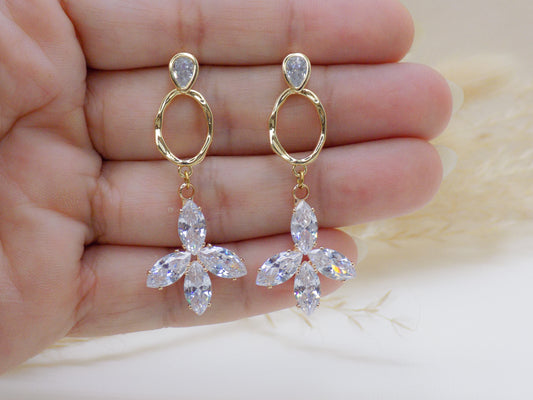 Aretes Bloom Zirconia